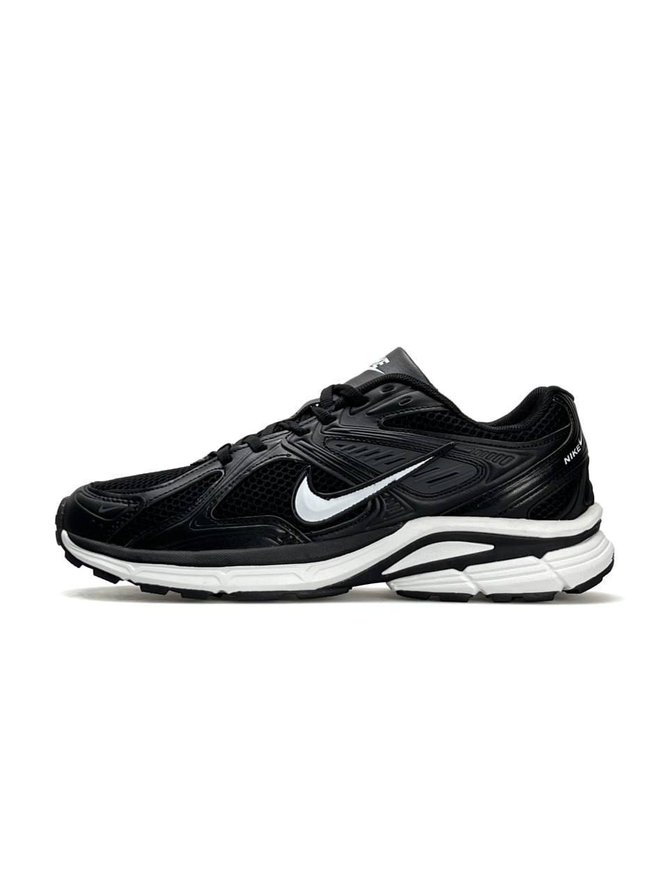 Чоловічі шкіряні текстиль кросівки Nike Air Zoom Fire Black White, кеди Найк шкіра текстиль сітка 41