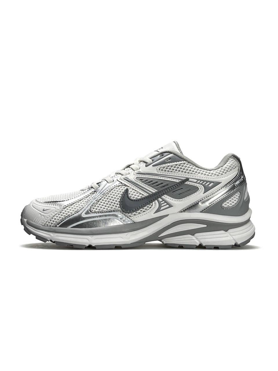 Чоловічі кросівки Nike Air Zoom Fire White Silver Grey, кеди Найк шкіра текстиль сітка білі 41