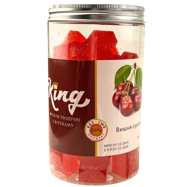 Мармелад зі смаком вишня King 500 г (банка)