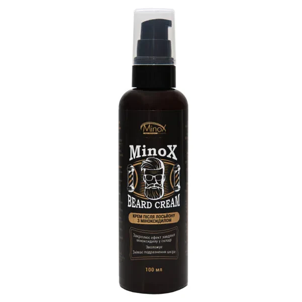 Крем для росту бороди з міоксидином, Minox beard cream, 100 мл