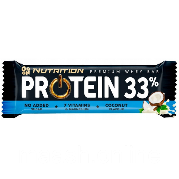 Протеїновий батончик Кокос Protein 33% Go ON Nutrition, 50g