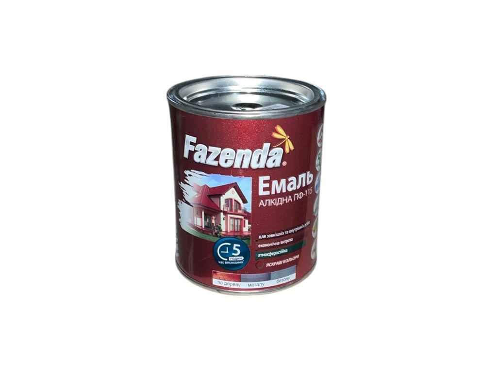 Емаль алкідна ПФ-115 Зелений 0,9кг ТМ FAZENDA BP, фото 1