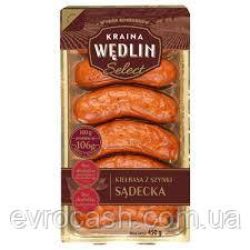 Ковбаски з шинкою KRAINA WEDLIN SELECT SADECKA 450гр 12 шт ящ