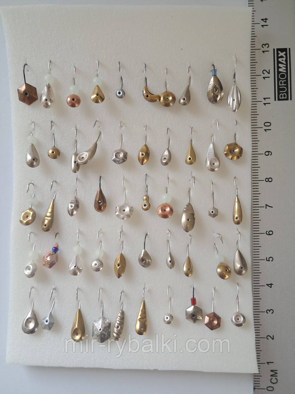Набір мормишок паяних різних 50 шт. Mix, фото 1