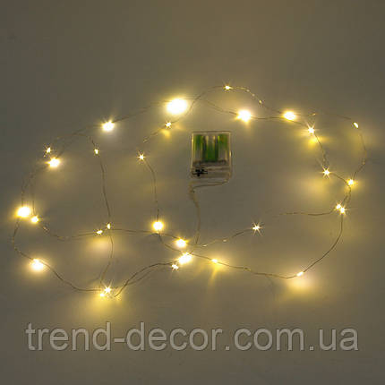 Гірлянда LED тепле світло 30 світлодіодів 3 м. 42211, фото 2