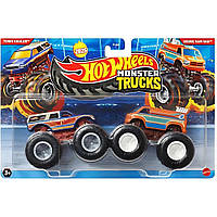 Набір машинок Hot Wheels Monster trucks Town Hauler vs Dodge Ram Van 1:64 FYJ64/JCC65