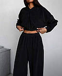 Костюм жіночий спортивний з велюру трійка у кольорах (Норма), фото 6