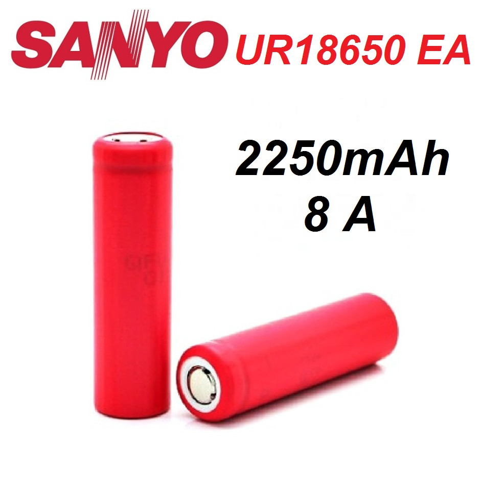 Акумулятор SANYO UR18650EA 2250 мА·год / 8 A