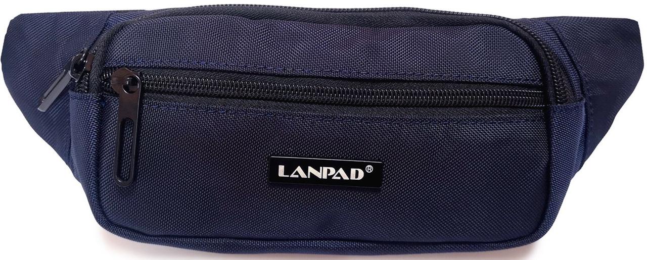 Сумка чоловіча на пояс Lanpad синя