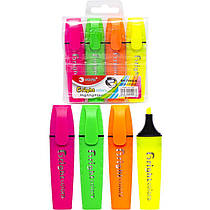 Набір текстових маркерів Highlighter 4 штуки DH700