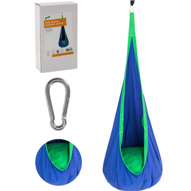 Підвісне крісло-гамак для саду та тераси Garden Line HAM5264 Синій