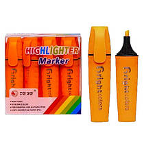 Маркер текстовиділювач Highlighter DH700 помаранчевий, на спиртовій основі