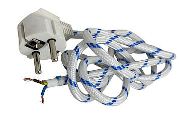 Шнур до праски з вілкою 2х0.75, 2 метри