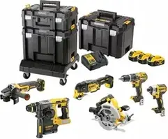 Набір електроінструменту DeWalt DCK685P3T-QW Combo в боксах (DCD796+DCF887+DCH273+DCG405+DCS570+DCS355)