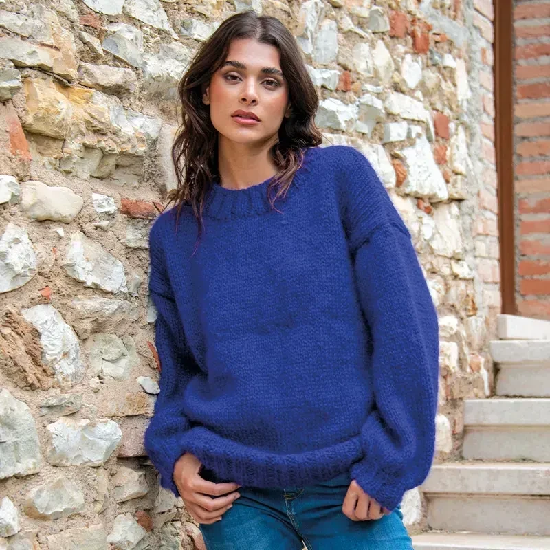 Пряжа Dolce Mohair/Дольче Мохер, королівський синій 589, Mondial