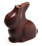 Шоколадний кролик Lindt Dark Chocolate Gold Bunny 100г, фото 3