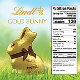 Шоколадний кролик Lindt Dark Chocolate Gold Bunny 100г, фото 5