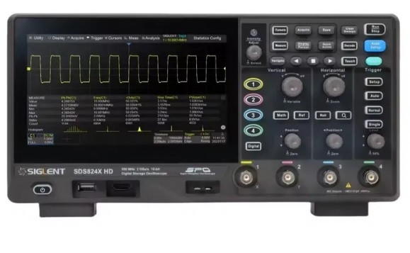 Цифровий осцилограф SIGLENT SDS824X HD 4x200МГц 2 Гвіб/с, розкодований, фото 1