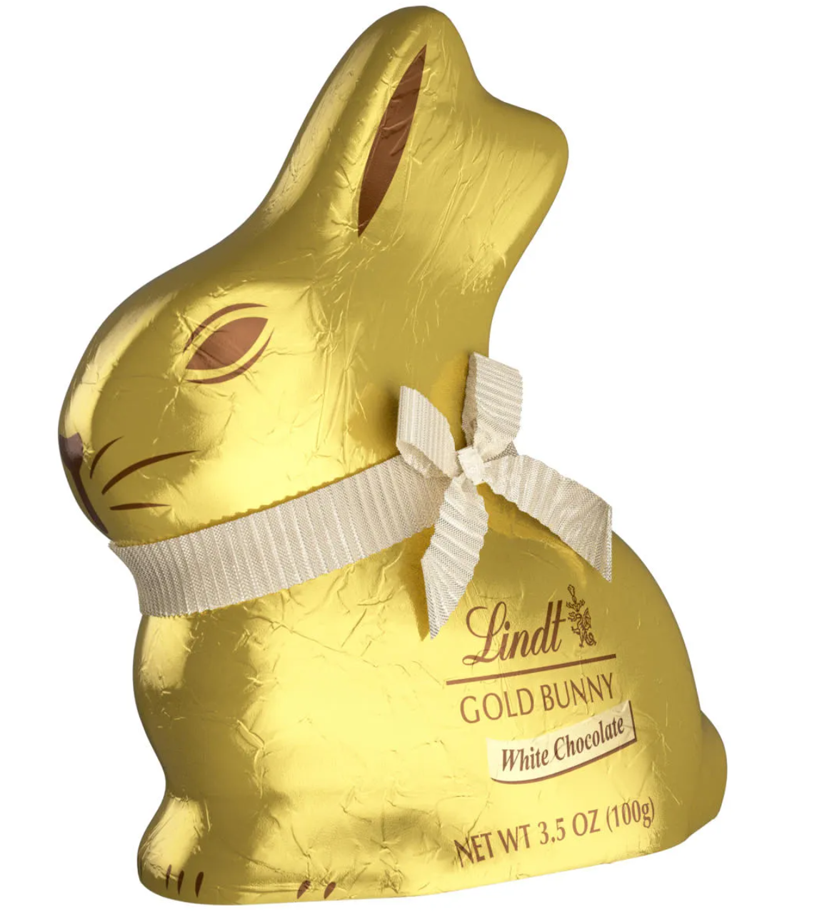 Шоколадний кролик Lindt White Chocolate Gold Bunny 100г