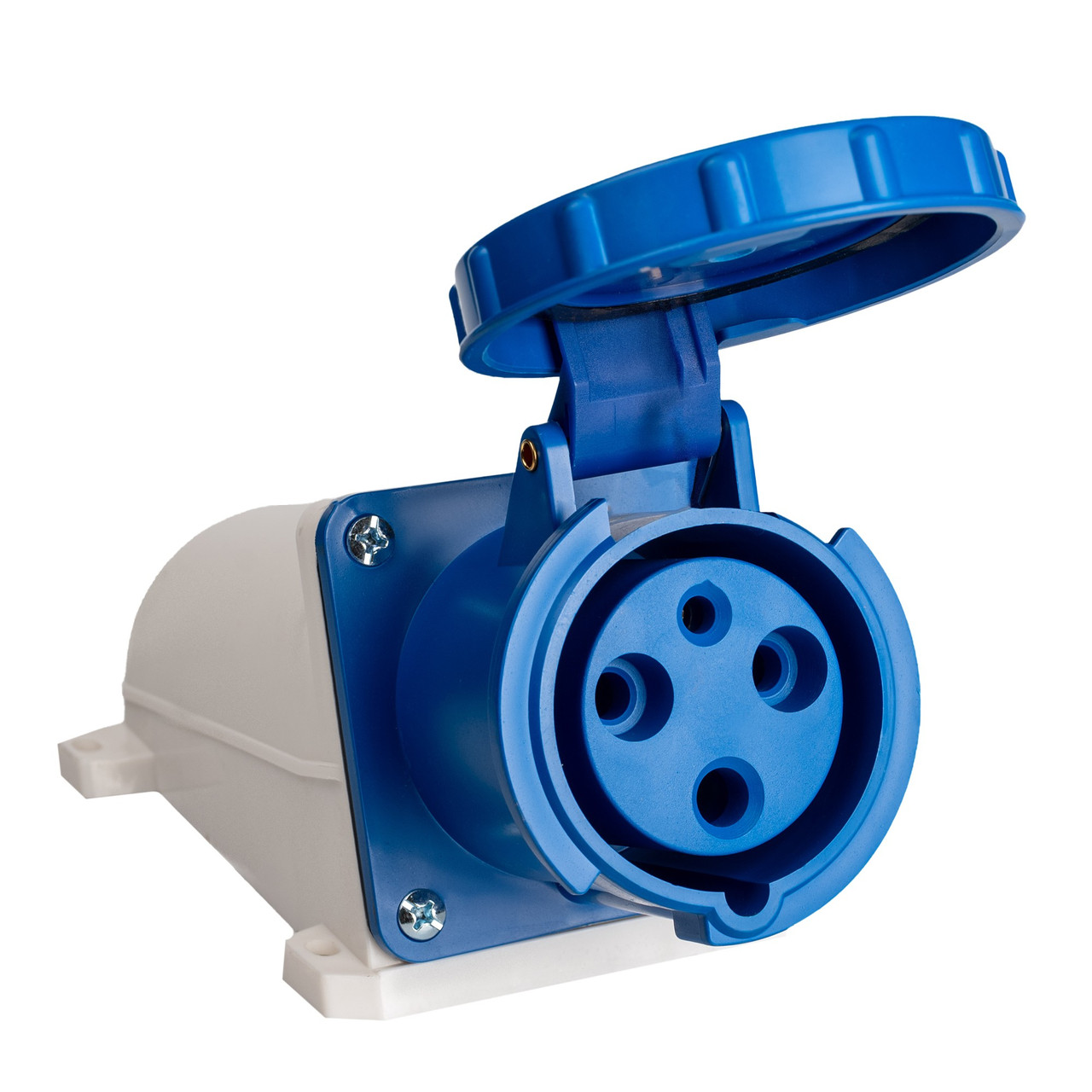 Розетка силова 133 стаціонарна зовнішня 63А 220-250В 3P (2P+E) IP44