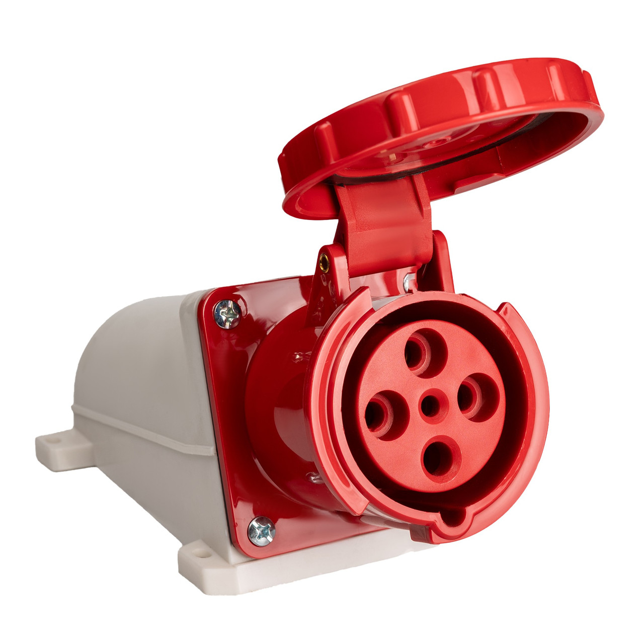 Розетка силова 134 стаціонарна зовнішня 63А 380-415В 4P (3P+E) IP44