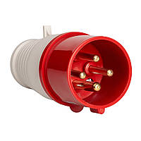 Вилка силова 014 переносна 16А 380-415В 4P (3P+E) IP44