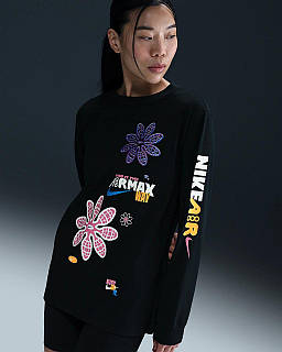 Urbanshop com ua ЖІНОЧИЙ ЛОНГСЛІВ NIKE NSW LS TEE AMD (HF9529-010) РОЗМІРИ ЗАПИТУЙТЕ