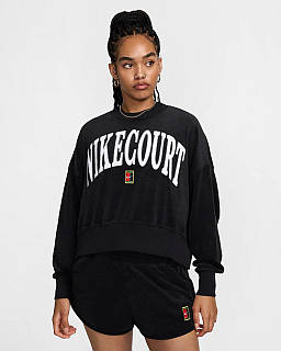 Urbanshop com ua ЖІНОЧА ТОЛСТОВКА NIKE NKCT HRTGE FLC OOS GFX CREW (FQ2242-010) РОЗМІРИ ЗАПИТУЙТЕ