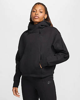 Urbanshop com ua ЖІНОЧА ТОЛСТОВКА NIKE NSW TCH FLC OS HDY (FV6322-010) РОЗМІРИ ЗАПИТУЙТЕ