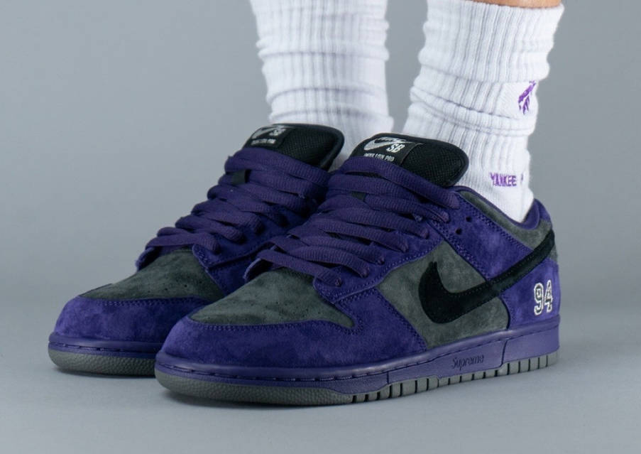 Купить Кроссовки Nike SB Dunk Low x Supreme Ink Purple - HQ8487
