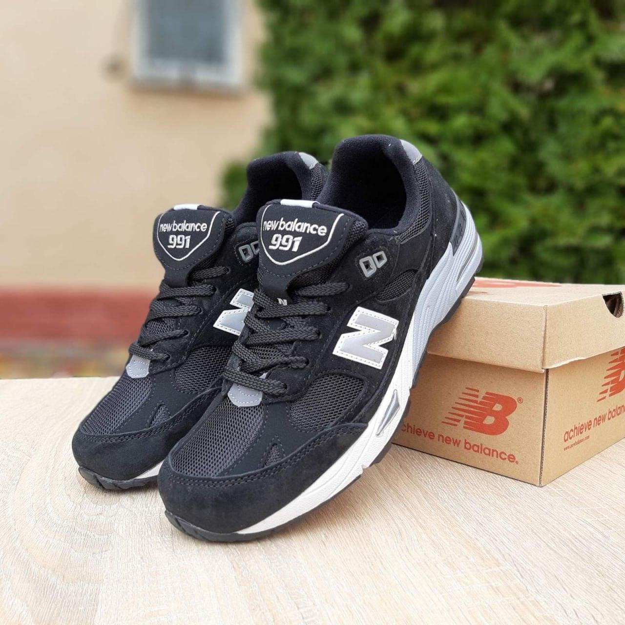 Чоловічі кросівки New Balance M991GL Black Чорні Взуття Нью Беланс М991 замша текстиль демісезон