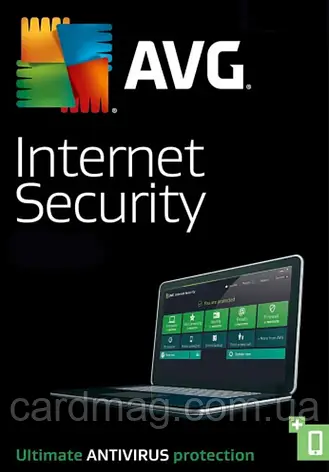 Антивірус AVG Internet Security на 1 рік 1 пристрій (Ліцензійний ключ), фото 1