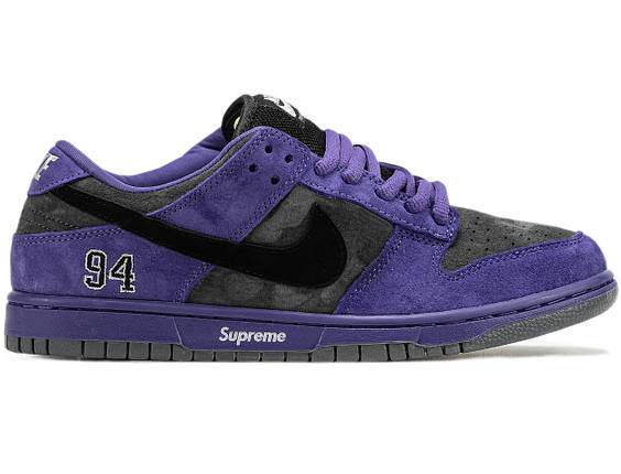 Кросівки Nike SB Dunk Low x Supreme Ink Purple - HQ8487-500, фото 1