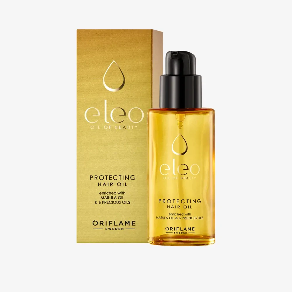 Захисна олія для волосся з 6 натуральних олій Protecting Golden Elixir Eleo Oriflame 50 мл, фото 1