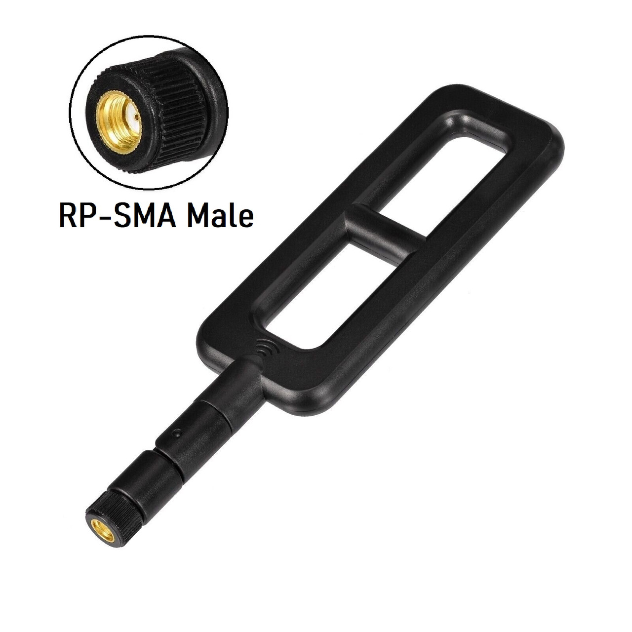 Антена WiFi 4G LTE 3G GSM 12 dBi 2.4/5.8GHz RP-SMA Male дводіапазонна, для роутерів, модемів, репітерів