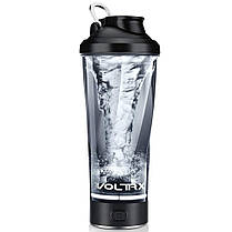 Шейкер спортивний електричний VOLTRX VortexBoost 600 мл. Tritan Black, фото 3
