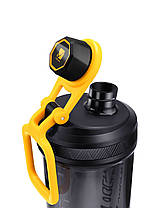 Шейкер спортивний електричний VOLTRX Gallium 600 мл. Tritan Yellow, фото 5