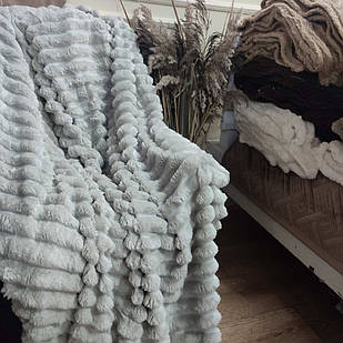 Покривало-плед шарпей 200/230 5см (в сумці) - Світлий сірий розмір Євро