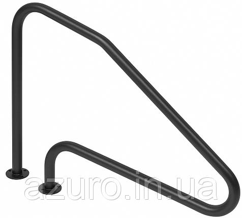 Поручень Flexinox 87188143 для римських сходів FX-01 Nero (1255 мм, фланець, AISI-316L), фото 1