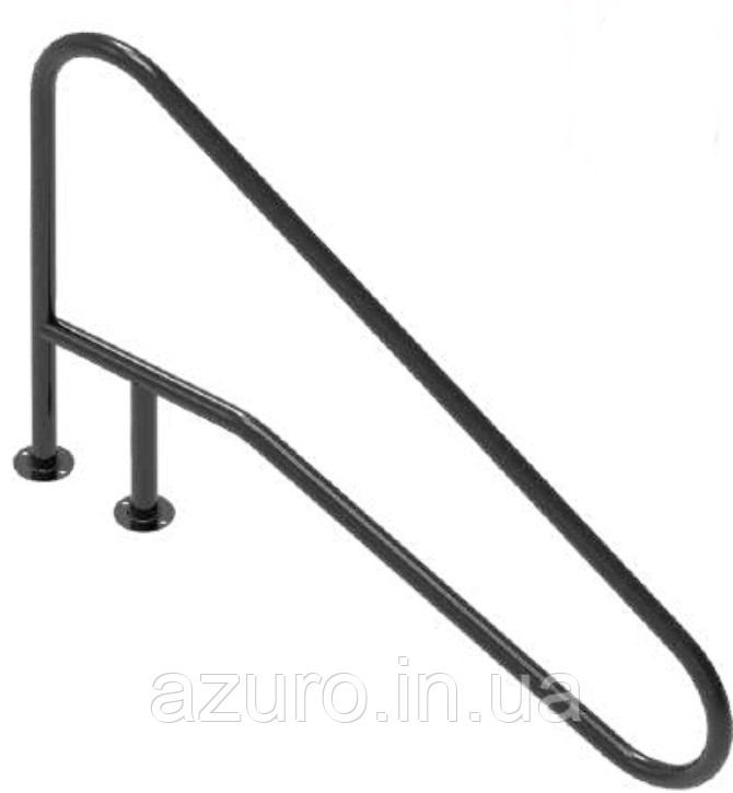 Поручень Flexinox 87188154 для римських сходів FX-02 Nero (1405 мм, фланець, AISI-316L)