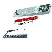 Ходові вогні 12V DRL DIY-2-8 (8д) 165х20мм гнучкий корпус Megalight