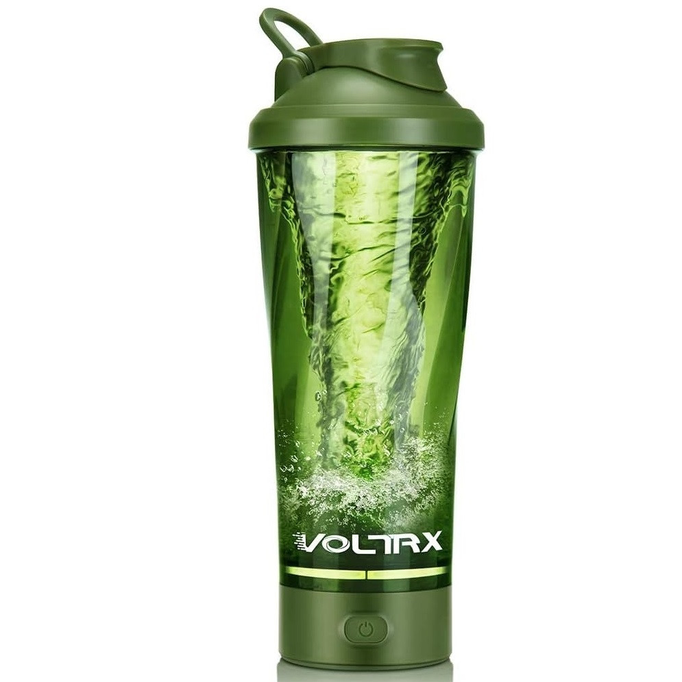 Шейкер спортивний електричний VOLTRX VortexBoost 600 мл. Tritan Green