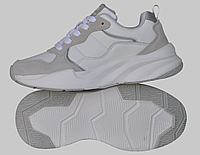 Розміри 36, 37, 38, 39, 40, 41 Демісезонні шкіряні кросівки Restime, білі, на підошві з піни Restime 23302