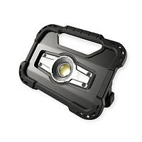 Прожектор світлодіод. акумулятор. 20w cob 7,2w, 2 режими, powerbank 5 ач (вихід usb 5v), ip65 QAP