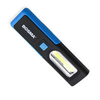 Ліхтар інспекційний 2w cob + 0,5w led 3хааa, магніт, гачок, на підставці з регулюванням BOSMA