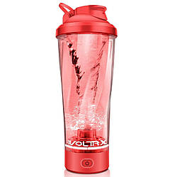 Шейкер спортивний електричний VOLTRX VortexBoost 600 мл. Tritan Red