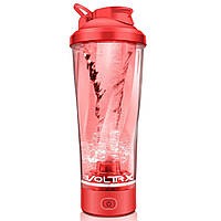 Шейкер спортивний електричний VOLTRX VortexBoost 600 мл. Tritan Red