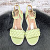 Босоніжки жіночі Башили салатові на платформі 4810, фото 6