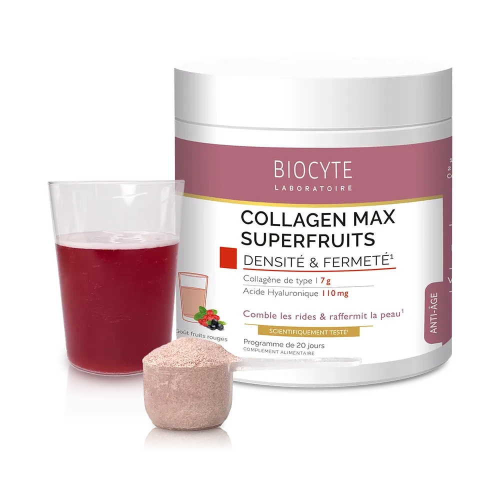 Biocyte Collagen Max Superfruits Бустер, колаген 7 г + ГК + вітаміни, 260г