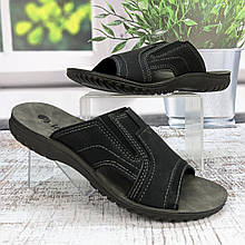 Шльопанці чоловічі Inblu чорні еко-шкіра 3901